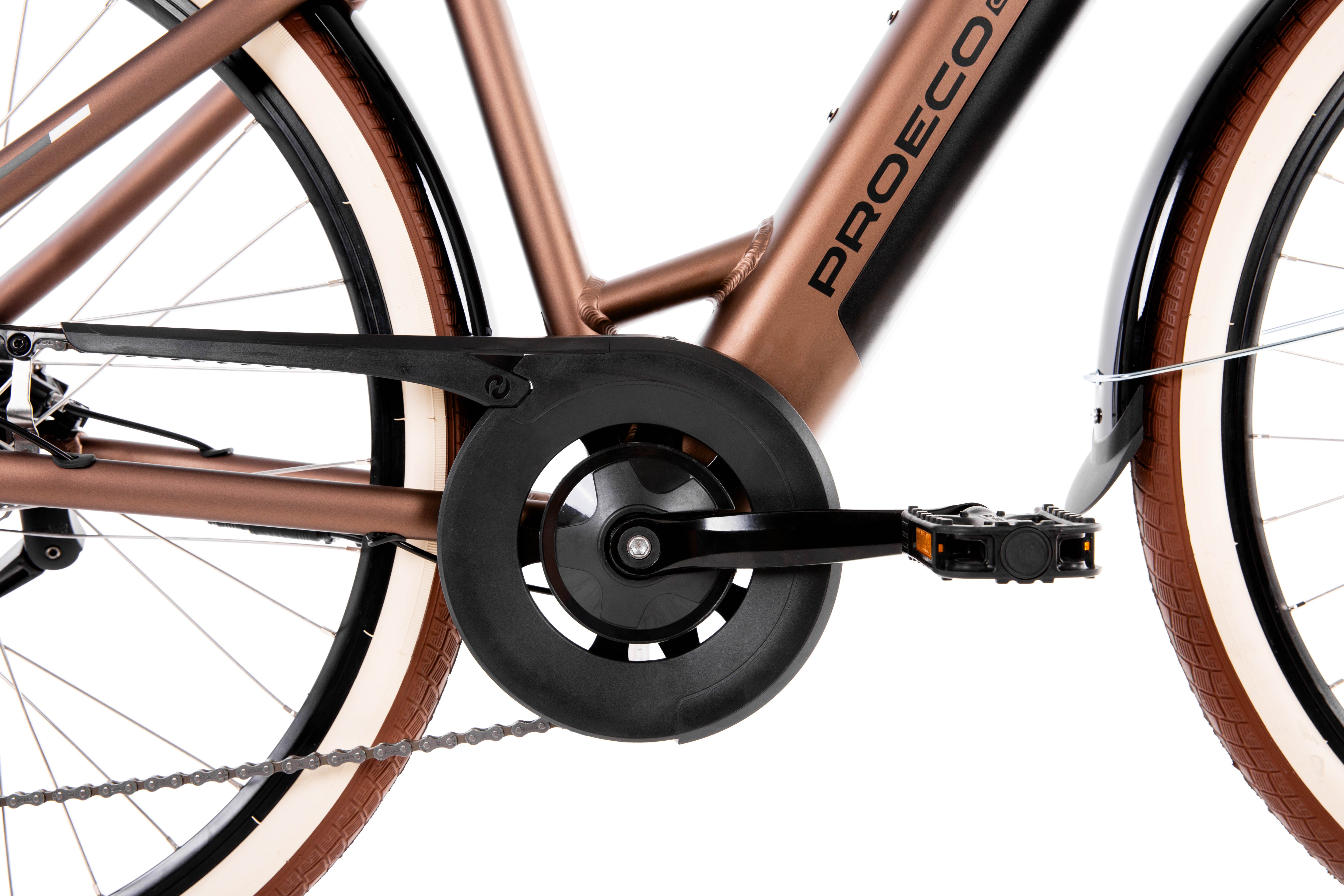 Bicicleta eléctrica PROECO WAVE AN 1.0 504WH + cesta