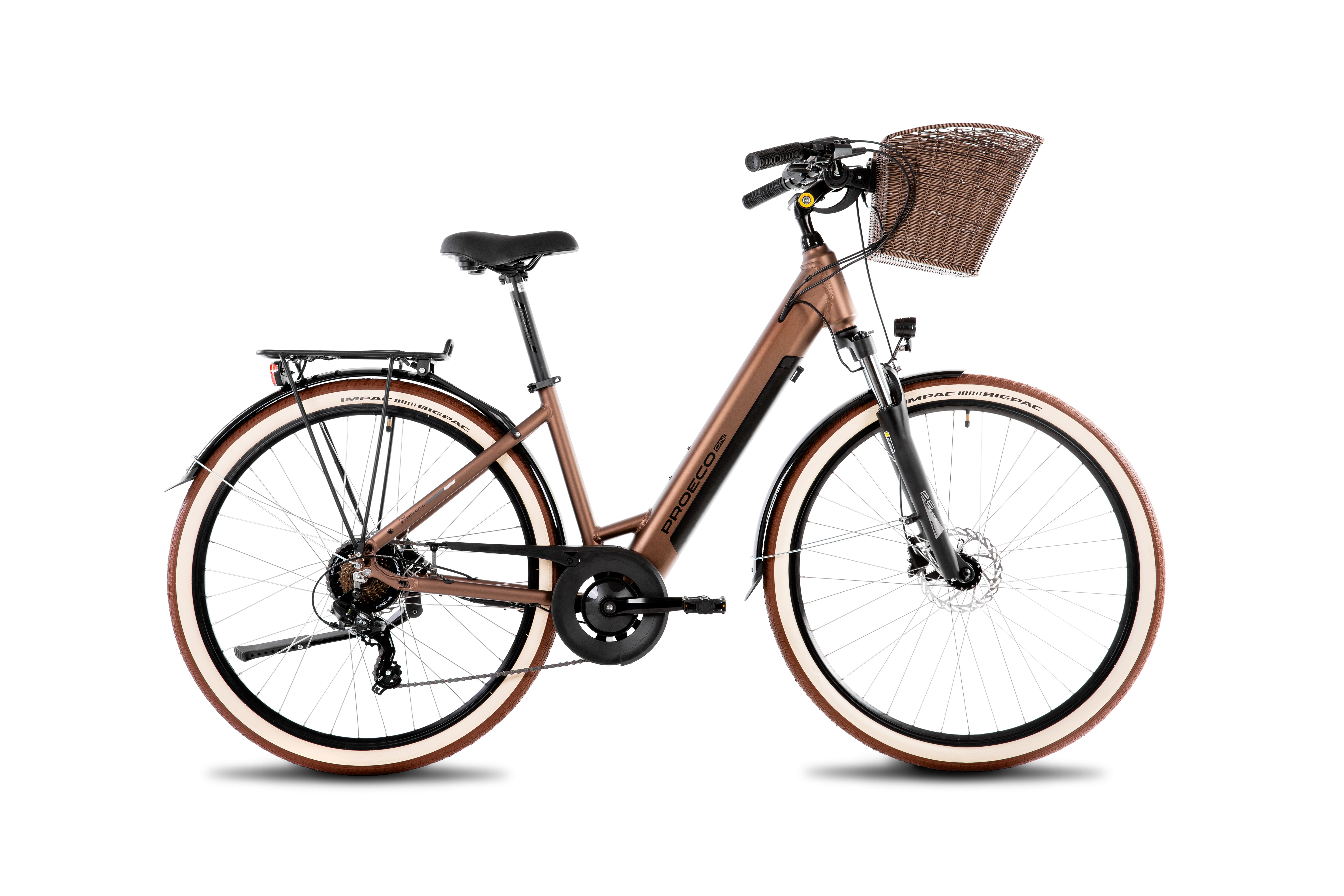 Bicicleta eléctrica PROECO WAVE AN 1.0 504WH + cesta